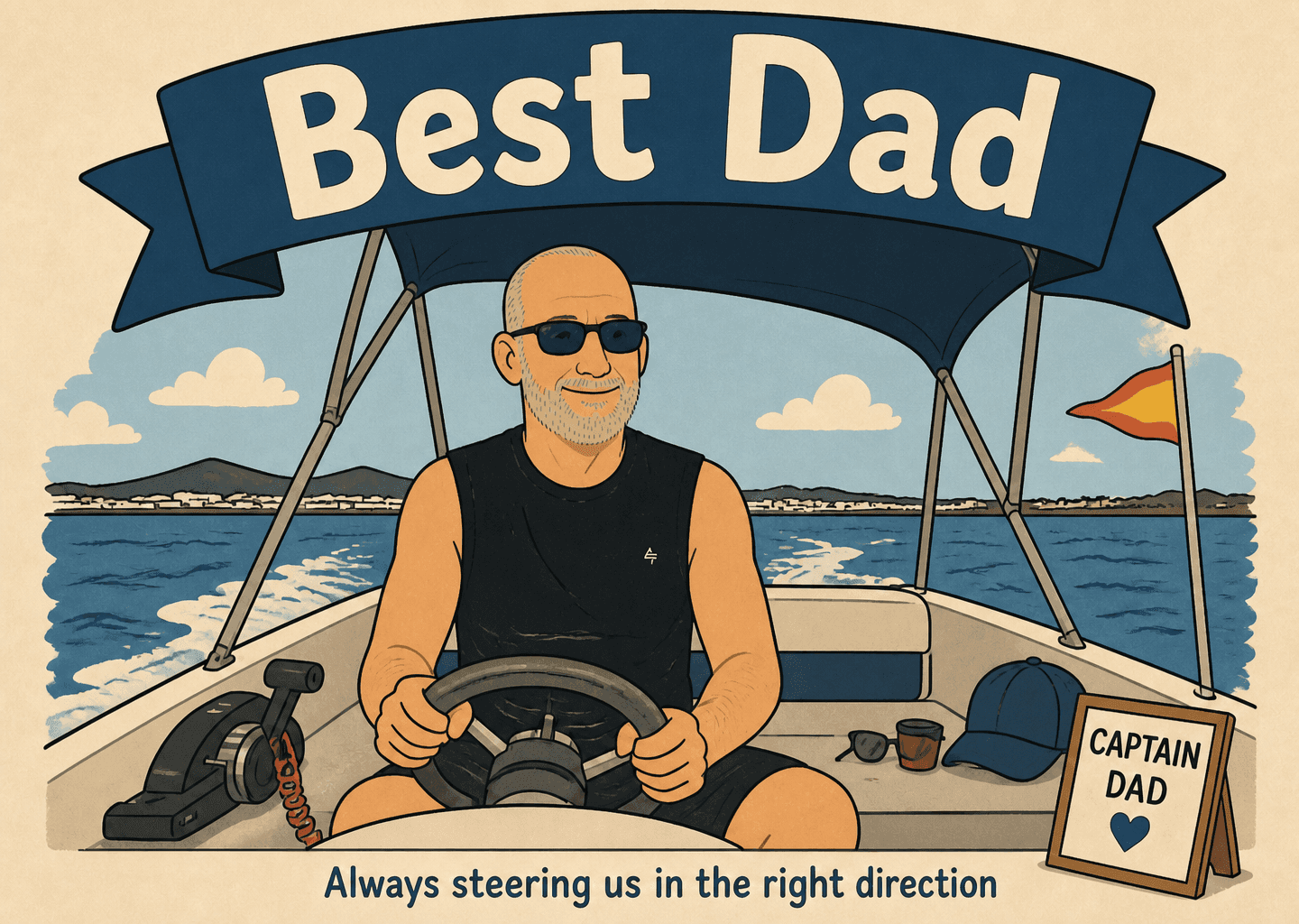 Captain Dad: Best Dad.