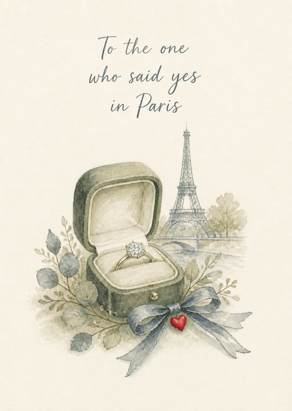 Said Yes in Paris: To the one who said yes in Paris.
