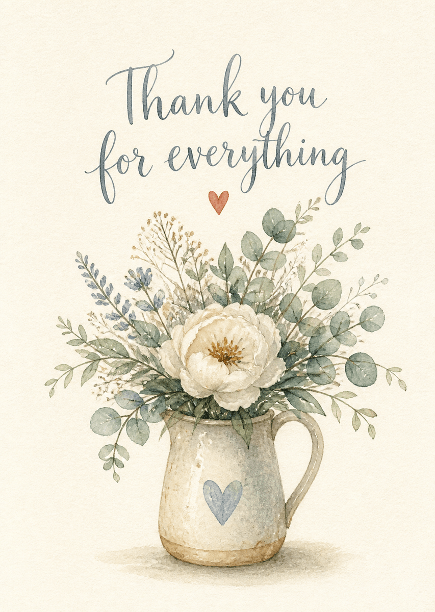 Thank you card